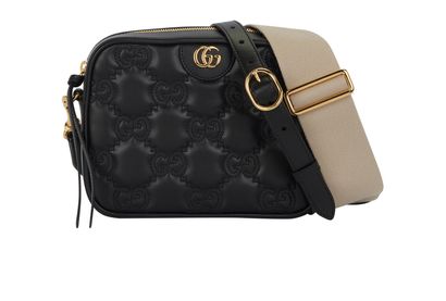 GG Matelasse Small Bag, &pound;995, Handbags, Black, Leather, Front view